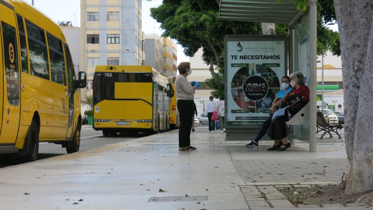 Guaguas Municipales incrementa el aforo máximo de viajeros en sus vehículos con la entrada en la fase 3 de la desescalada 