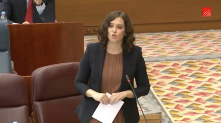 Ayuso, sobre Podemos: «Son peores que el virus»