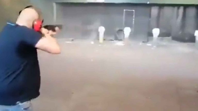 Detenido el hombre que se grabó disparando contra fotos de Sánchez e Iglesias