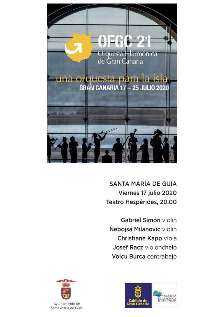 El Teatro Hespérides acoge este viernes el primero de los conciertos que la Orquesta Filarmónica de Gran Canaria ofrecerá este verano por varios municipios de la isla