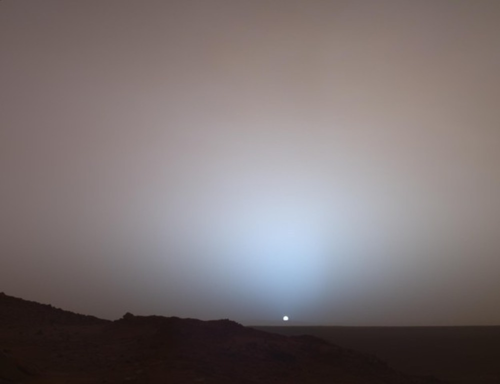 Asi es ver amanecer desde marte