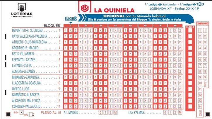 Loterias y apuestas del estado quiniela