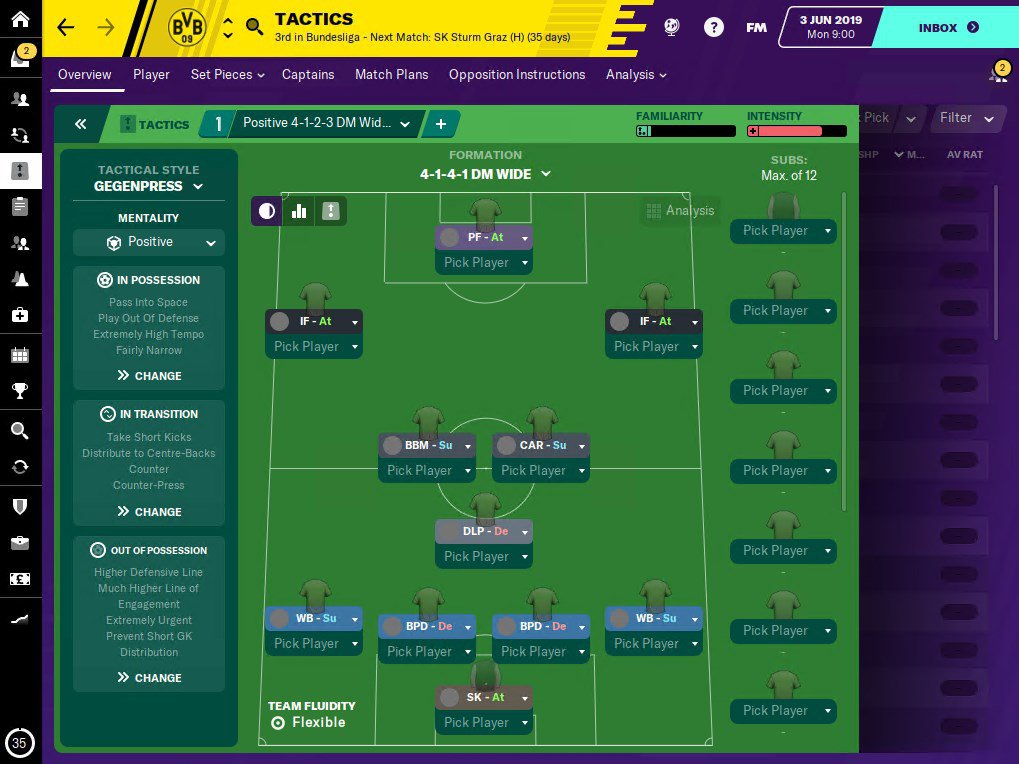 Tactica Football Manager 2020