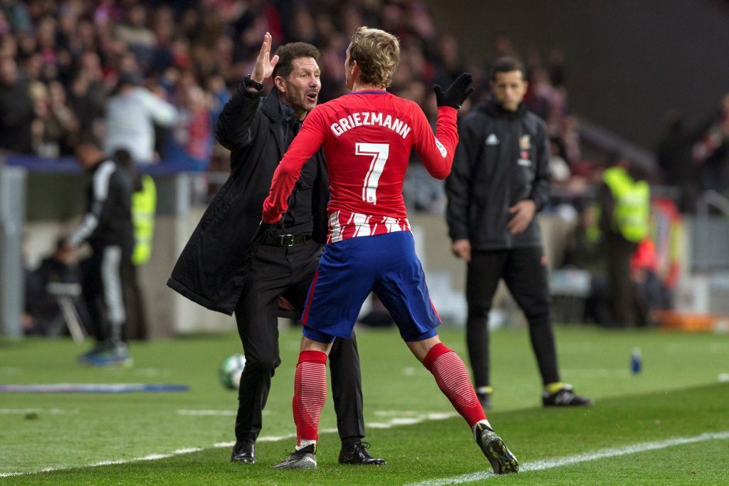 Diego Simeone Antoine Griezmann Atletic De Madrid Efe