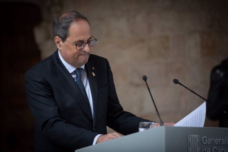 El Supremo inhabilita a Quim Torra