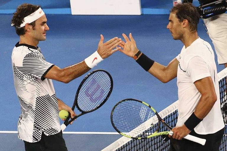 Federer: «Es un gran honor felicitar a Nadal por su 20º ‘grande»