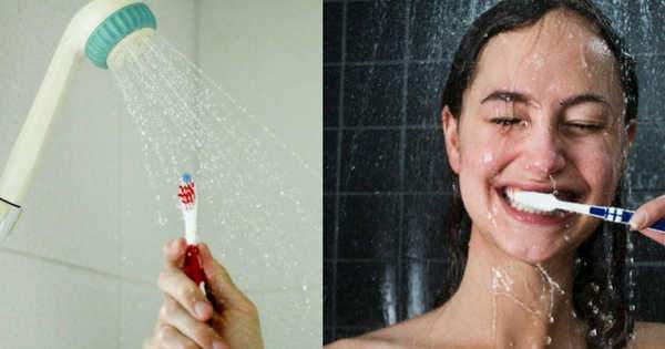 Por qué no deberías lavarte los dientes al ducharte