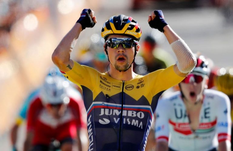 Roglic se corona en la Lieja-Bastoña-Lieja ante un atónito Alaphilippe