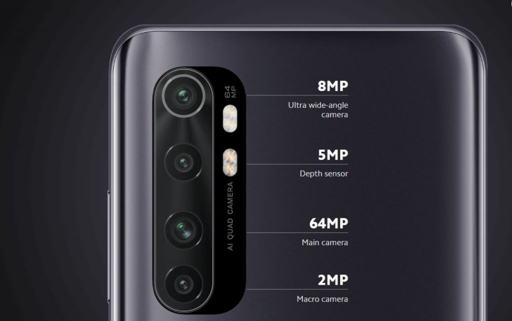 sensores camara xiaomi mi note 10 lite