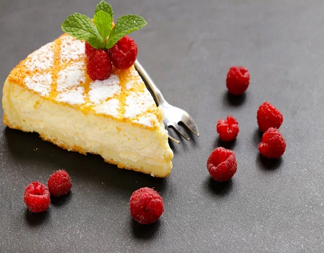tarta de yogur griego presentación