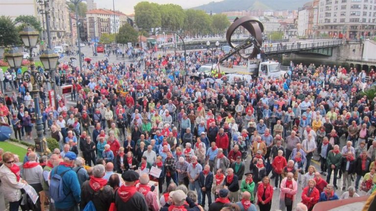 Los pensionistas vizcaínos continuarán movilizándose