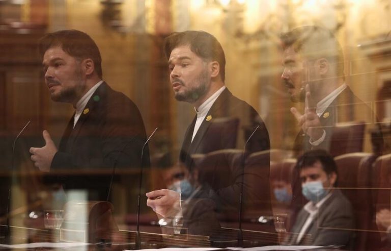 Rufián dice que hablar de un pacto de PGE con Cs y ERC es «mentir a sabiendas»