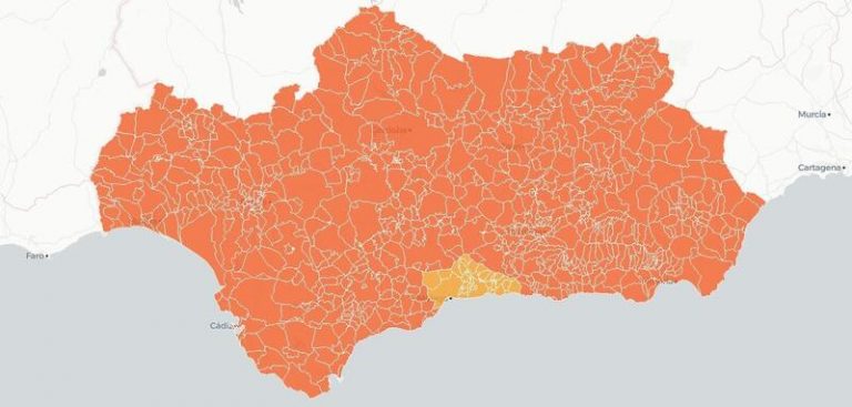 Andalucía extiende el nivel de alerta 4 a casi toda la región