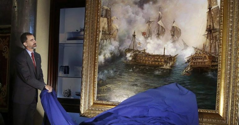Armada instala en el Museo Naval de San Fernando el cuadro ‘El Glorioso’