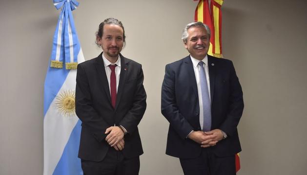 La Declaración de la Paz fue una iniciativa de Iglesias y el presidente argentino Alberto Fernández