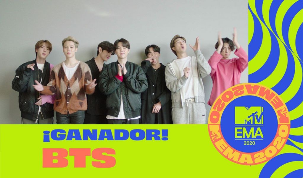 Bts Premios Mtv Europe Music Award 2020 