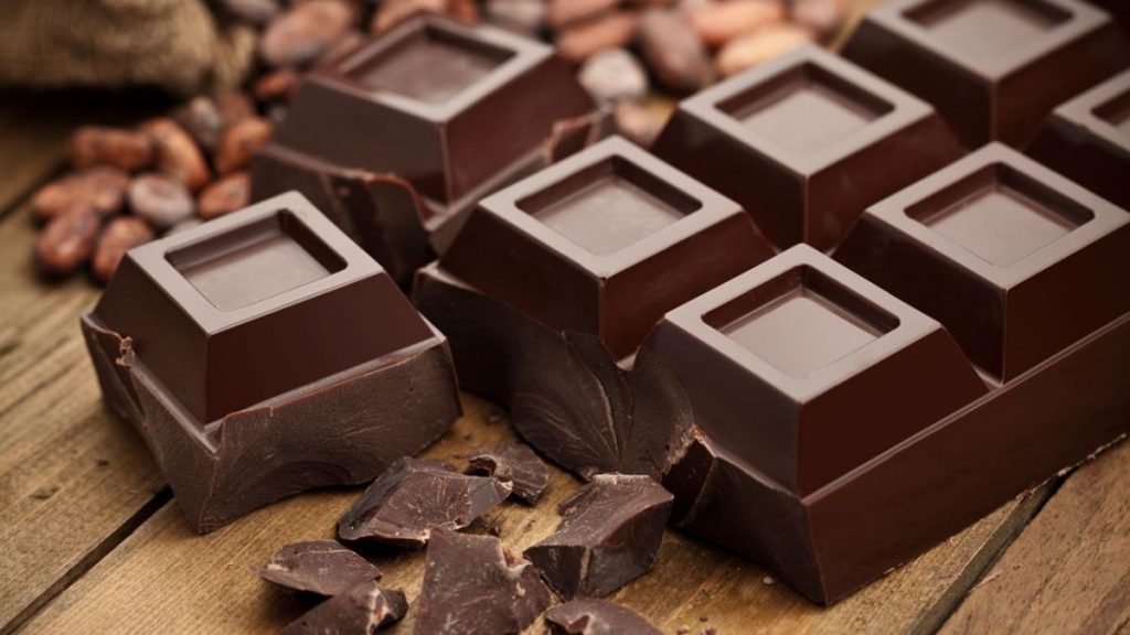 Chocolate Negro Alimentos Arrugas