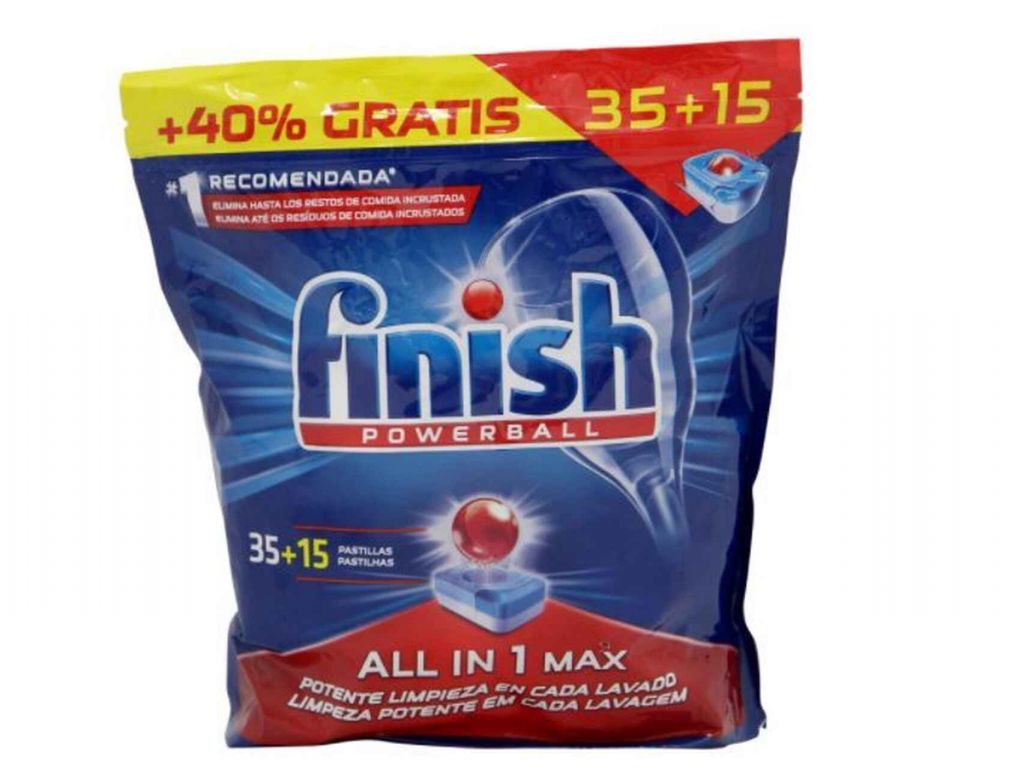 Finish. Los Mejores Detergentes Para Lavavajillas Por Menos De 10 Euros