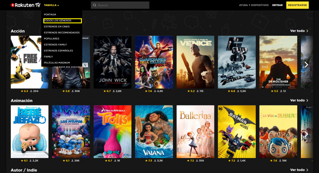 Qué Es Rakuten Tv 6 Taquilla De Este Servicio
