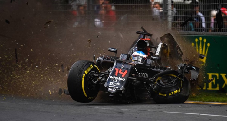 Alonso accidente Australia Fórmula 1 