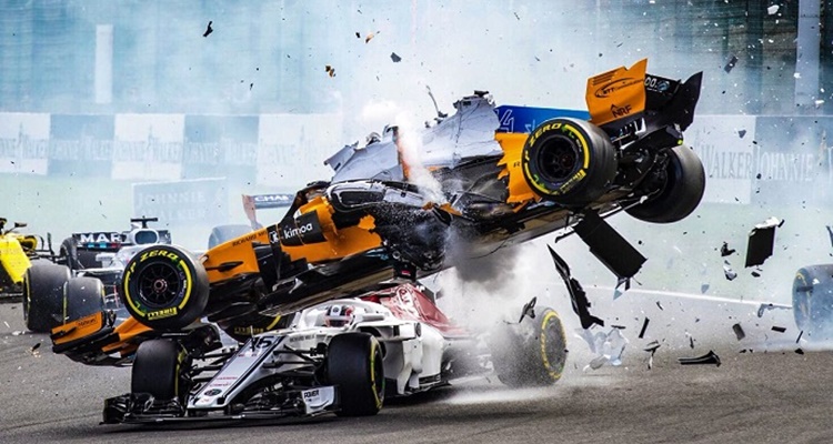 Accidente Alonso Spa Fórmula 1
