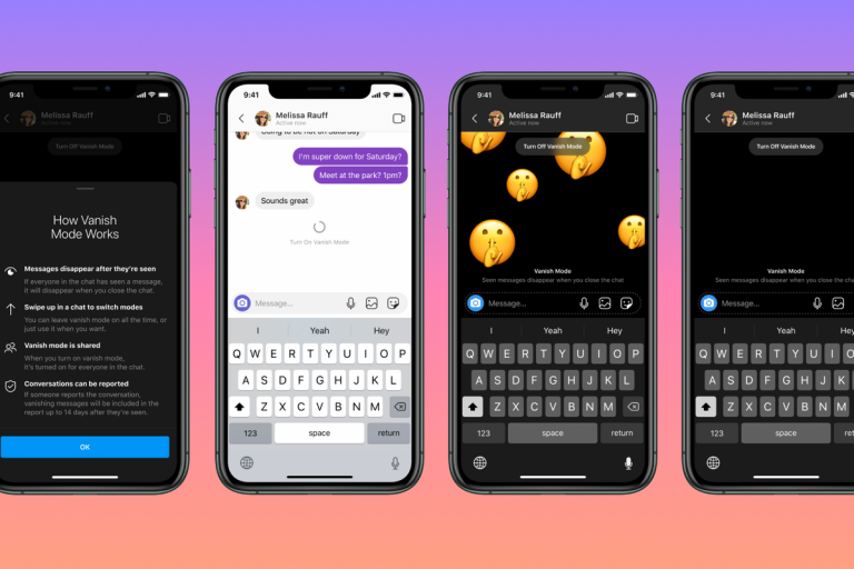 Instagram y Messenger permiten enviar mensajes que desaparecen con su nueva función ‘Vanish Mode’
