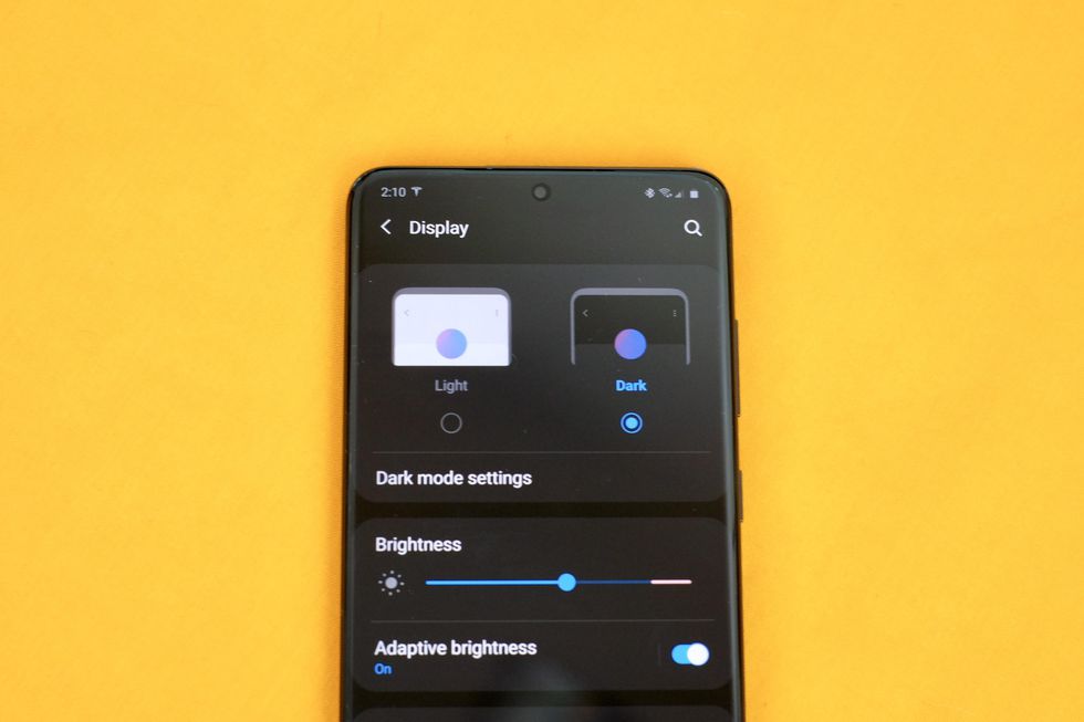 Modo Oscuro Samsung S20