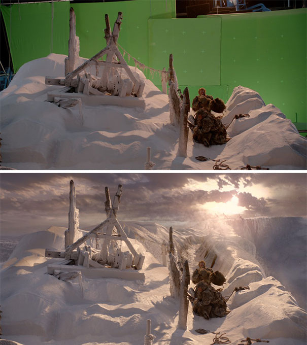12 Escenas De Pelis Antes Y Después De Los Efectos Especiales 80 12 Escenas De Pelis Antes Y Después De Los Efectos Especiales