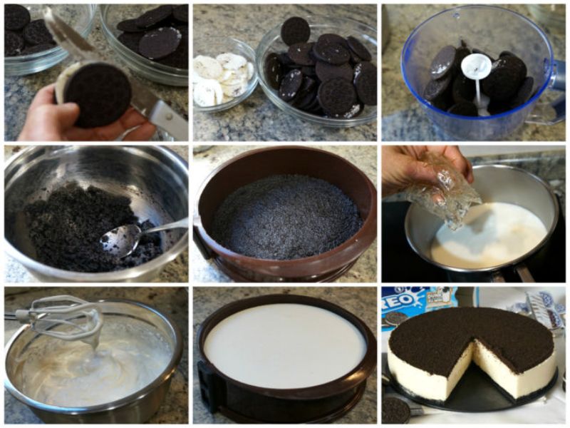 Preparacion De La Tarta De Oreo A La Thermomix