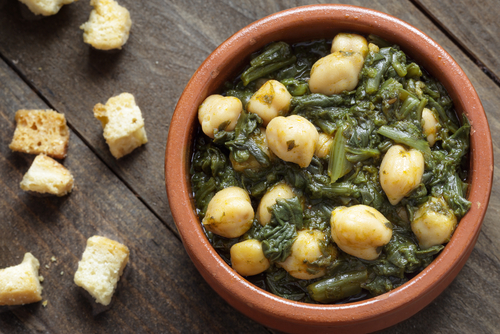 Cómo Hacer Unas Espinacas Con Garbanzos Con Poco Aceite