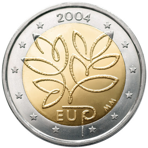 Los Dos Euros Finlandeses Conmemorativos De 2004