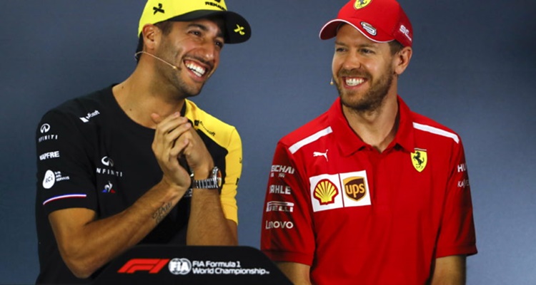 Vettel, Ricciardo, Sueldos Fórmula 1