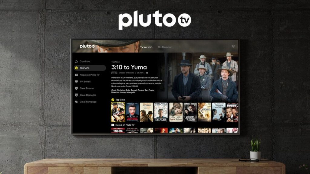 La Interfaz Principal De Pluto Tv