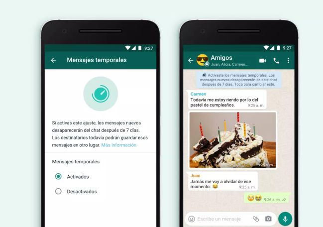 Activar Los Mensajes Temporales En Whatsapp