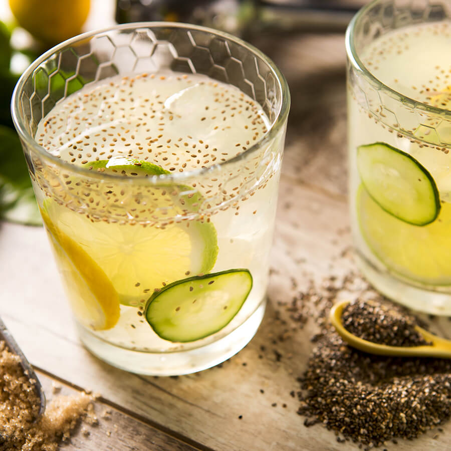 Limonada Con Chía En Lugar De Café