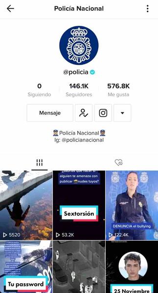 Tiktok Policía