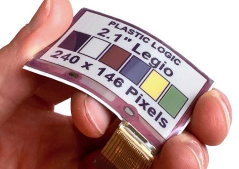 Presentan el primer panel flexible de tinta electrónica a color