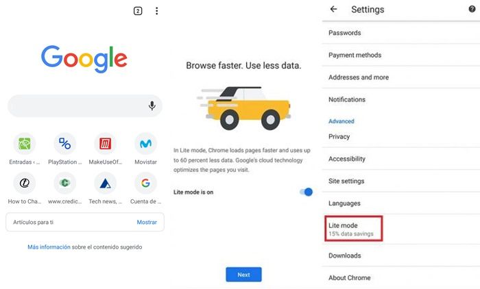 Cómo Activar El Modo Lite De Google