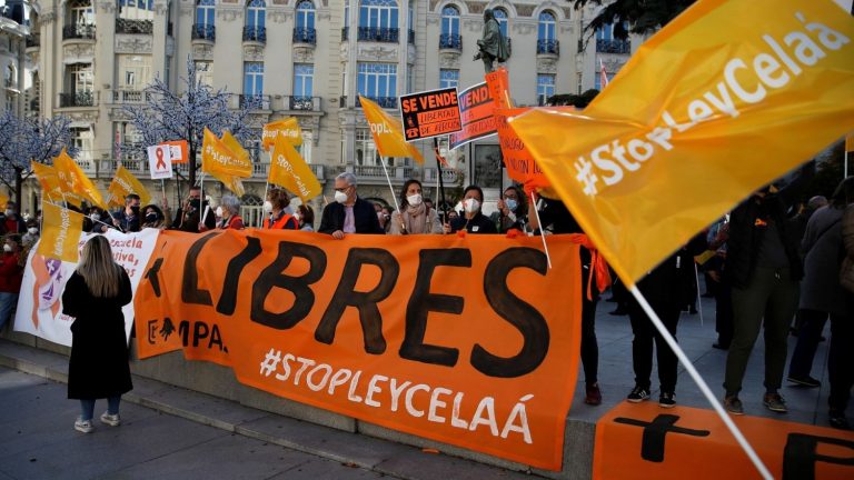 La concertada protesta antes de la tramitación de la ‘Ley Celaá’ en el Senado