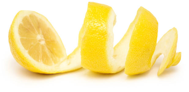 Piel de limón para las polillas