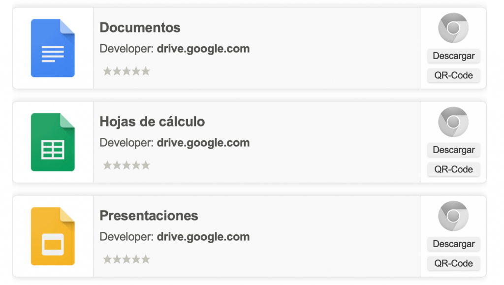 Paquete De Documentos Google