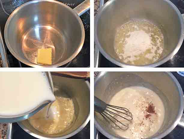 Procedimiento para la salsa de bachamel