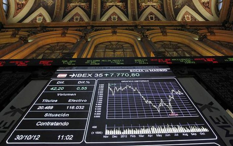 La Bolsa española negocia 35.154 millones en marzo, un 36,6% menos