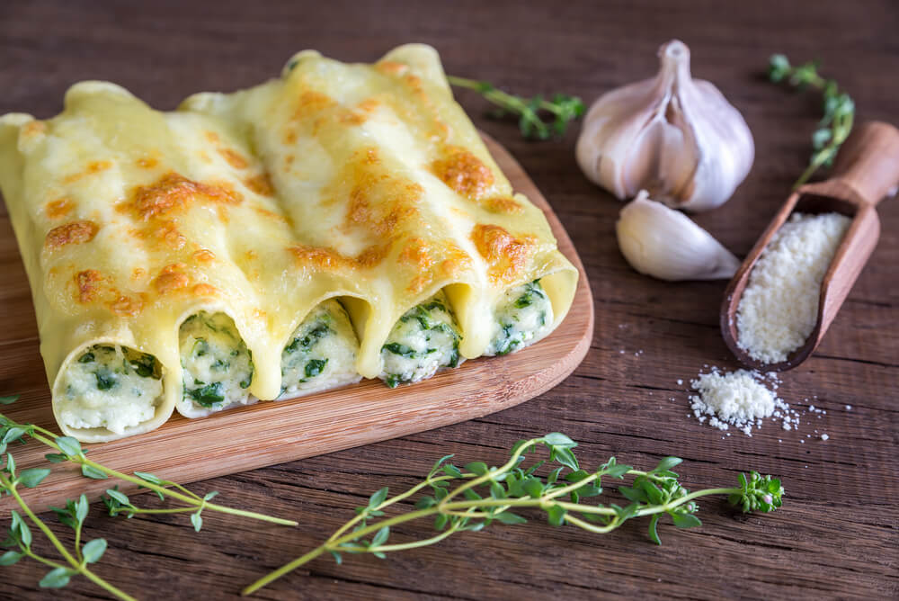 Canelones Con Verduras