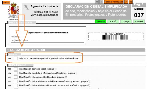 Cómo darse de alta en Hacienda, requisitos y modelo 037
