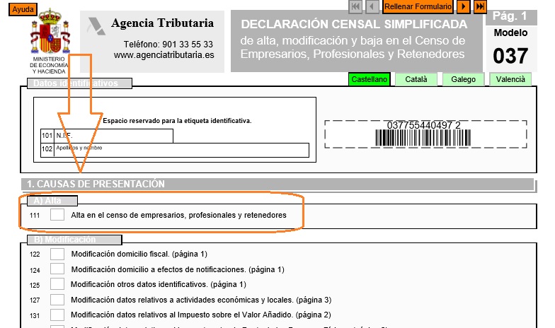 Quién Debe Presentar El Modelo 037 Para Hacienda