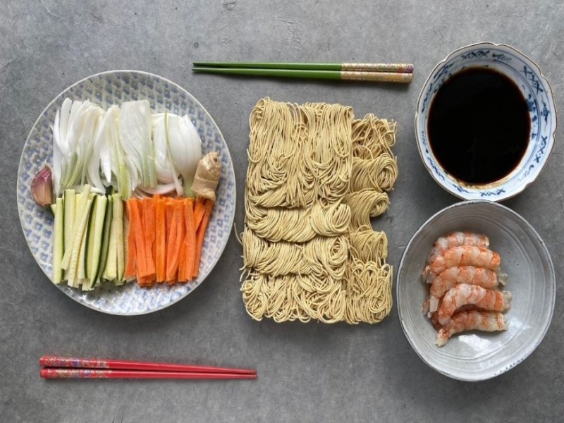 Ingredientes Que Se Utilizan Para Preparar Las Gambas Con Salsa De Ostras