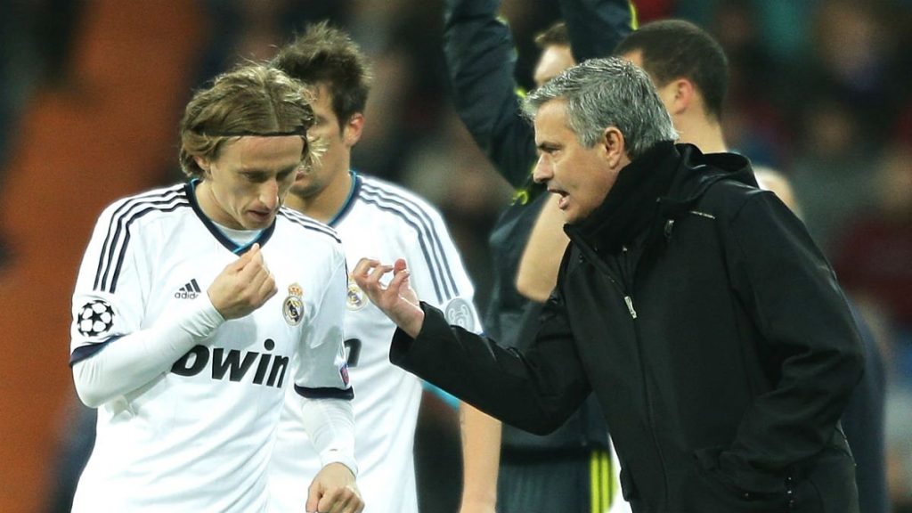 Luka Modric Jose Mourinho Real Madrid