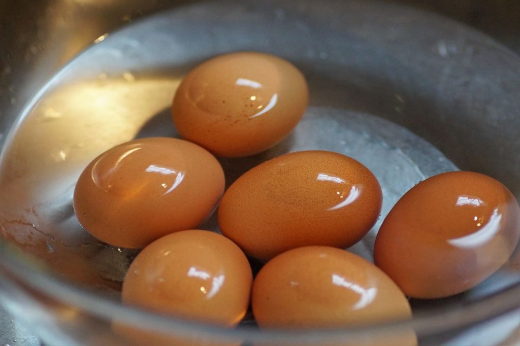 Preparación de los huevos
