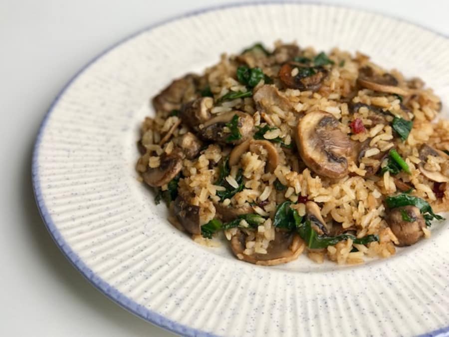  Risotto De Champiñones Y Espinacas